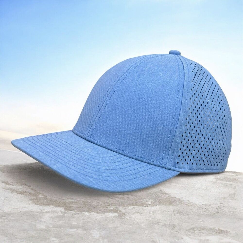 OGIO Performance Cap OG604 Light Blue Snapback Golf Hat Moisture Wicking - Blank